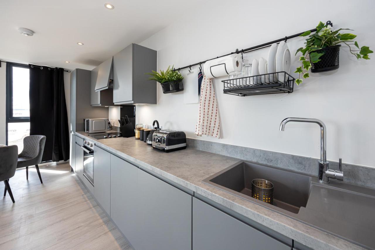 Contemporary 3 Bedrooms Apartment Manchester City Exteriér fotografie